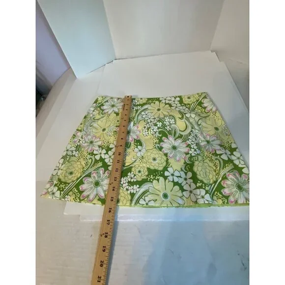 Sweet Lily Floral Print Wrap Mini Skirt Women’s Size Petite Large - Picture 5 of 6
